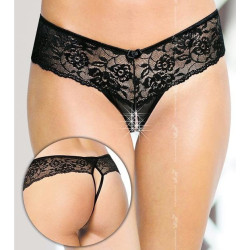 Softline String ouvert Elizaveta - Noir